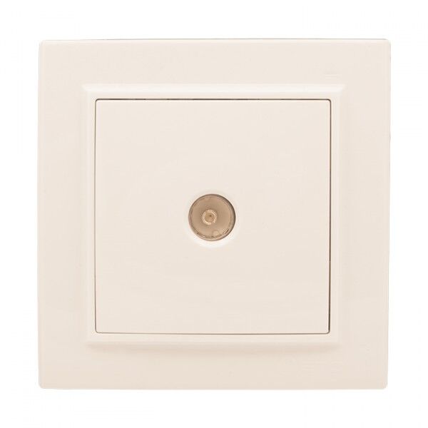 Розетка TV EKF МИНСК, скрытый монтаж, бежевый, ERA00-027-20