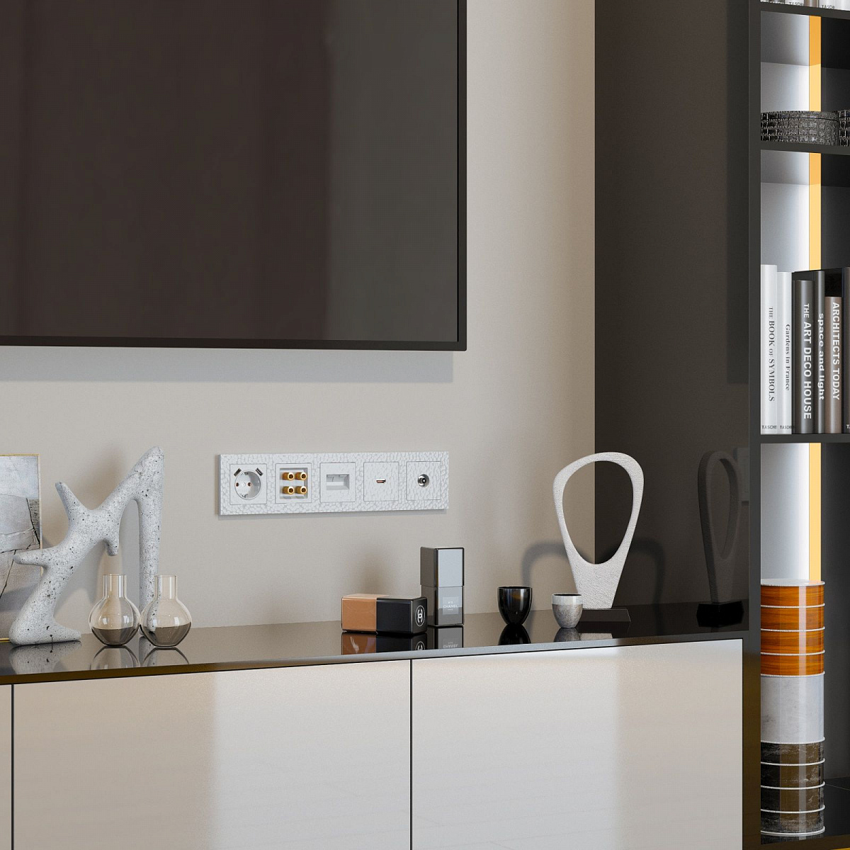 Акустическая розетка (Hammer белый) W1285001